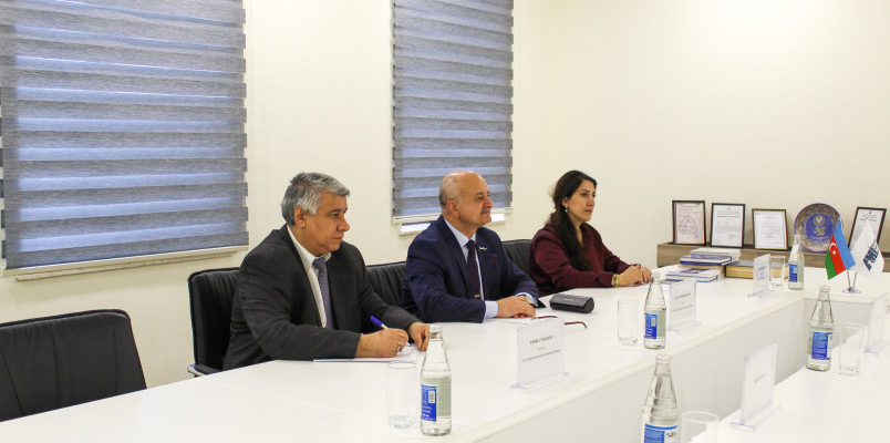 AzMİ-də Elmi-Tədqiqat Aerokosmik İnformatika İnstitutunun nümayəndələri ilə görüş keçirilib