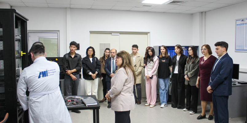 Azərbaycan Metrologiya İnstitutunda Qazaxıstandan olan tələbələr üçün infotur təşkil olunub